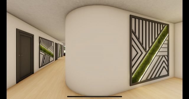 #CarmonaDesign is working now on a 300 unit building. It will be built in Newark NJ. We love the big projects and all the challenges involved. An interesting twist on a ‘hallway to the GYM’ design. Geometric clean lines with moss for a lively touch, and LED for ambiance. Clean, interesting and original. We added some fun colors to the GYM, and the logo in a prominent spot. To keep the space funky we used graffiti tiles on the wall facing the window. It’s light lovely and fun! Tell us what you think ❤️😍 and tag friends that love design ideas #gym #decor #fun #hallway #hallwaydecor #moss #yoga #ambiance